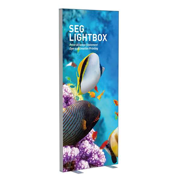 80mm SEG Fabric LED Backlit Light Box - Ocean Theme Graphic