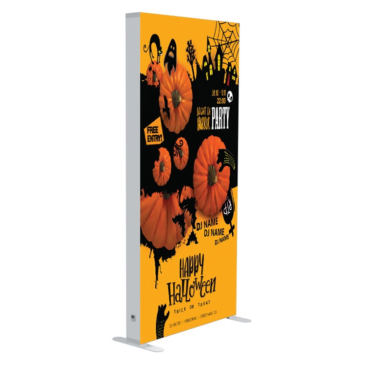 120mm SEG Fabric LED Backlit Light Box - Happy Halloween Theme Graphic