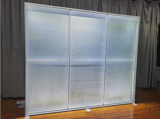 120mm SEG Fabric LED Backlit Light Box - Inside View