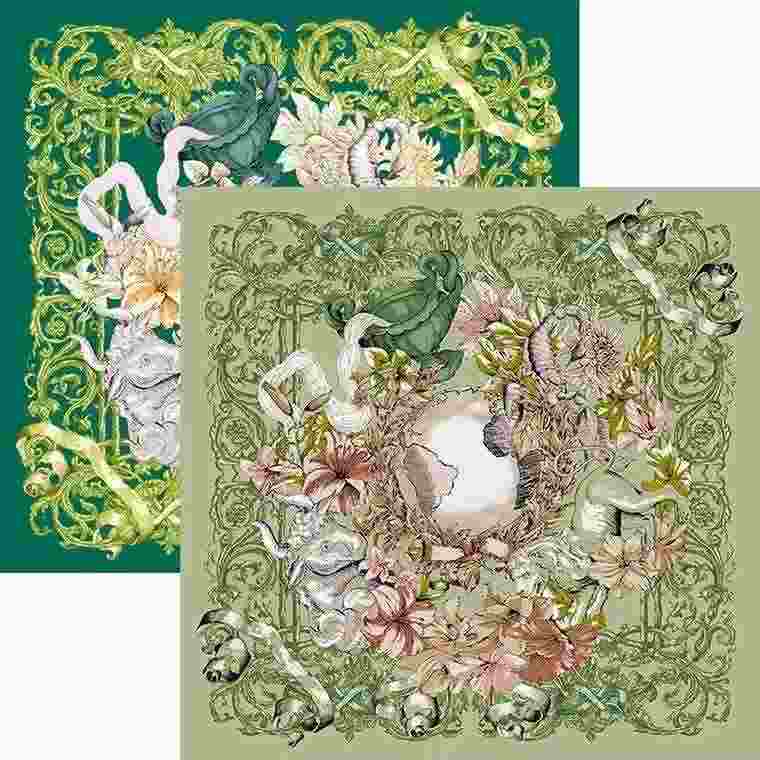 Chalice Garden Silk Scarf