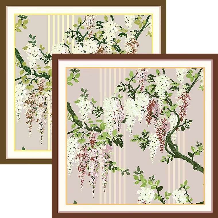 Spring Blooms Silk Scarf