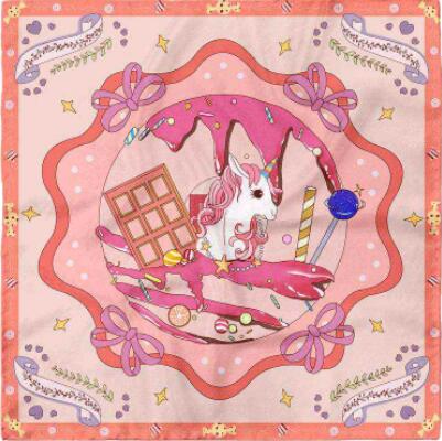 Unicorn Silk Scarf
