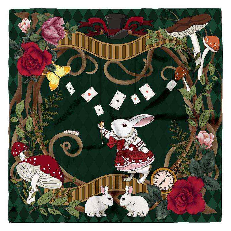 Magic World Silk Scarf of The Rabbit - Pattern