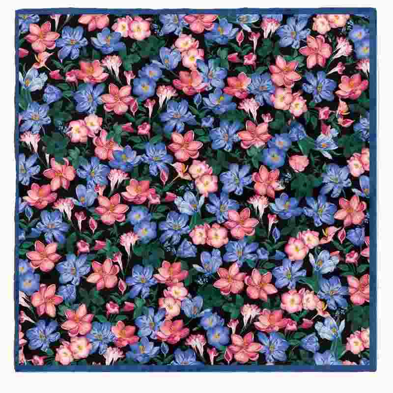 Summer Blooms Silk Scarf - Full Flower Pattern
