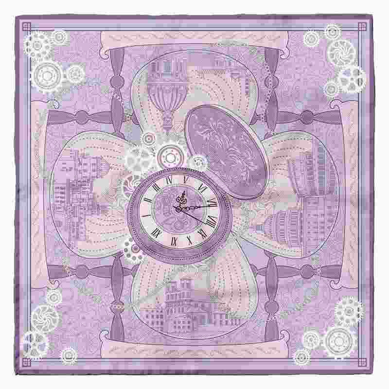 The Hourglass of Time Silk Scarf - Pattern
