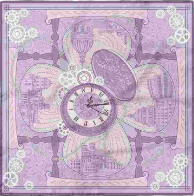 The Hourglass of Time Silk Scarf