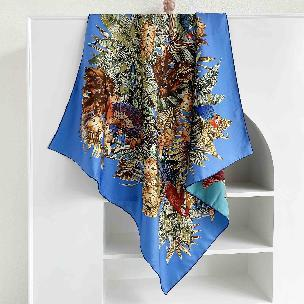 Lush Rainforest Silk Scarf - Pendant Effect