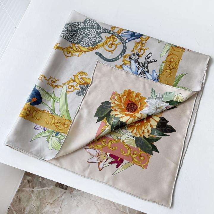 Lush Rainforest Silk Scarf - Printing Details