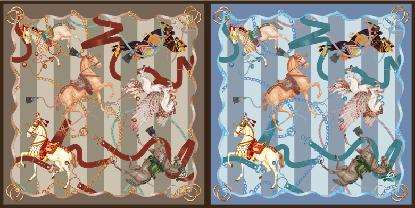 Carousel Dreams Silk Scarf - Colors