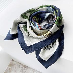 Summer Dream in the Garden Silk Scarf - Printing Details