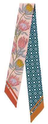 Flowers Serenade Silk Skinny Scarf