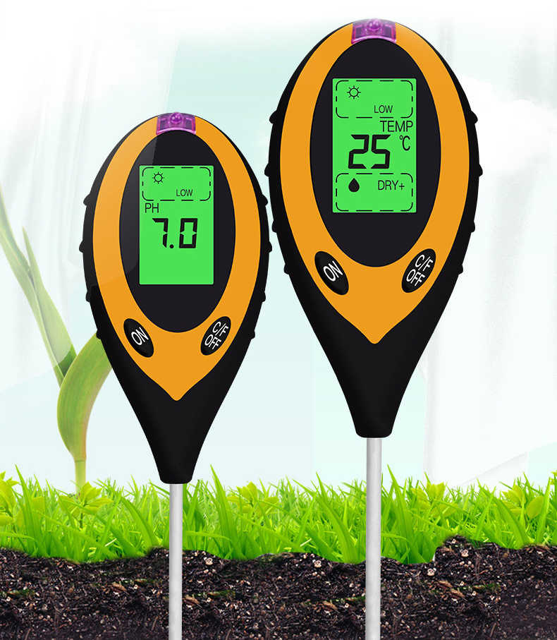 4-in-1 Digital Soil Quality Tester - Display