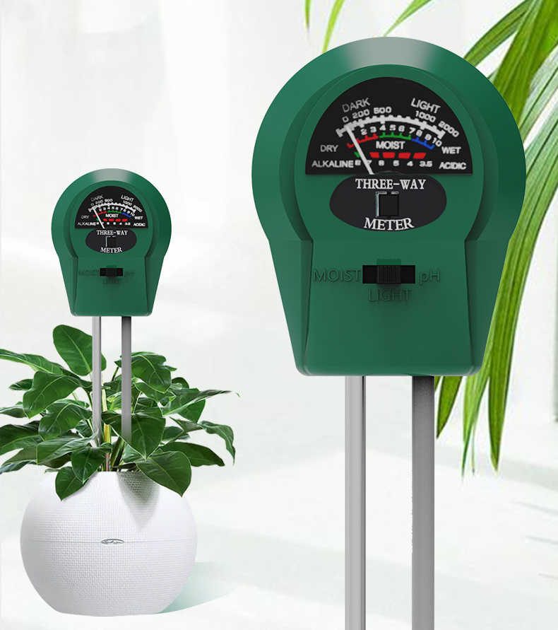 Plug and Play 3-in-1 Multifunctional Soil Tester - Display