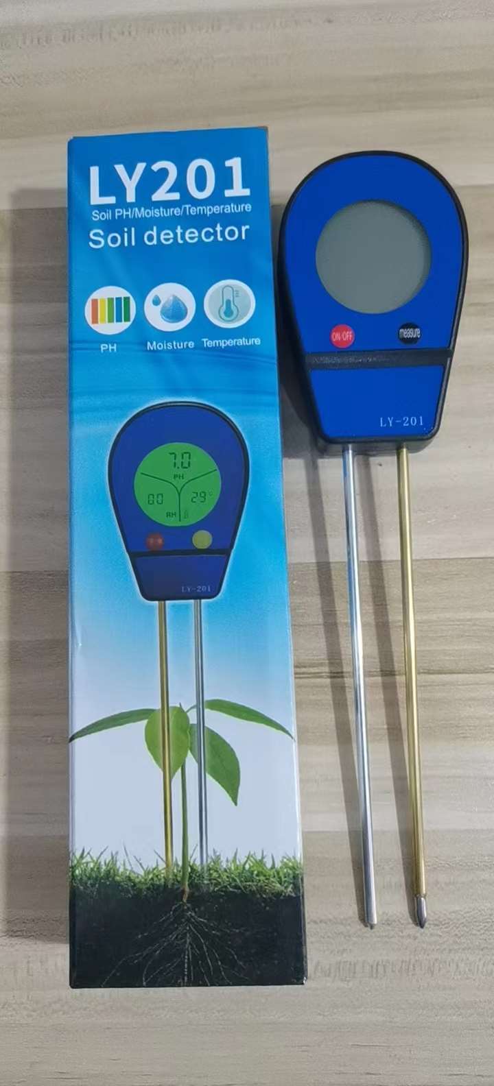 3-in-1 Digital Backlit Soil pH Meter - Packaging
