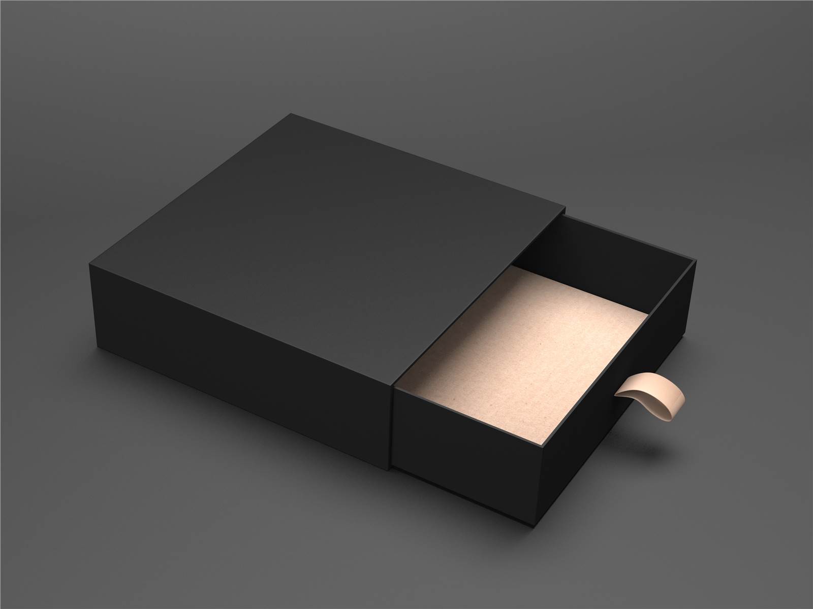 Tray and Sleeve Box - Black