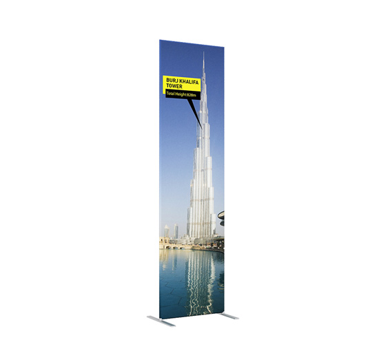 Tube Banner Stands - 24inchx90inch Sample