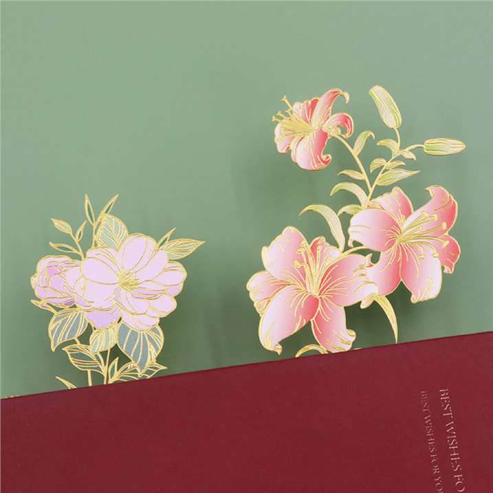 Flower Series Metal Bookmark