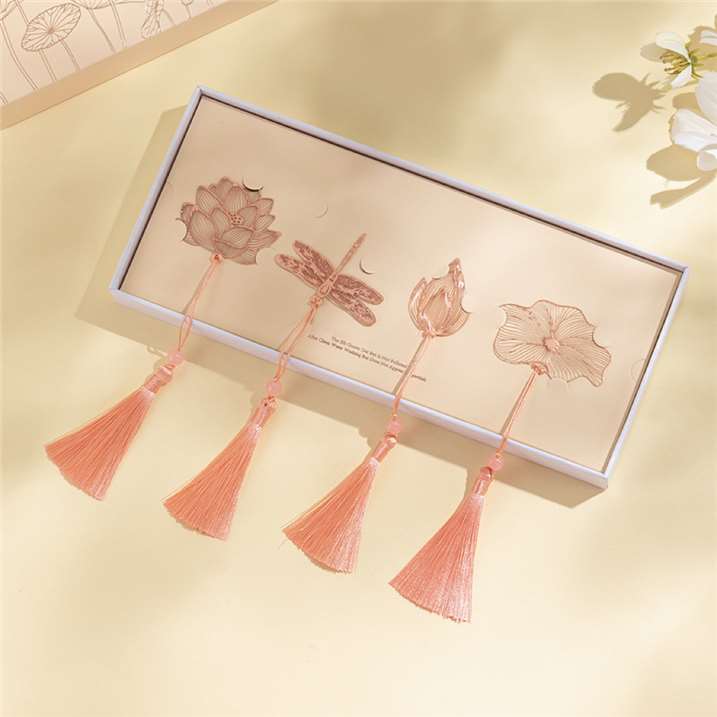 Lotus Pool Theme Metal Bookmark