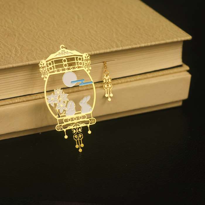 Cute Rabbit Metal Bookmark