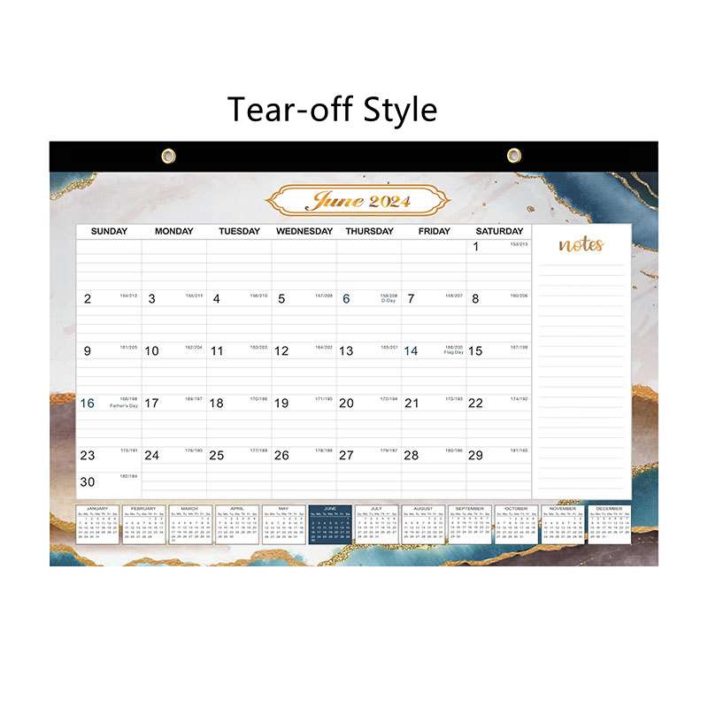 Full Custom Wall Calendar - Tear-off Style